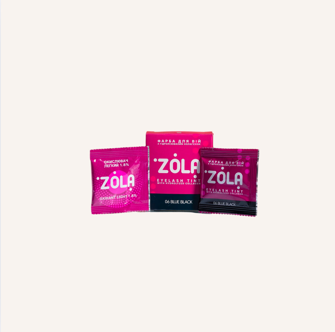 Teinture Noire Zola , 1 sachet + 1 oxydant 1.8%